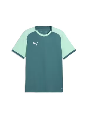 Pánske funkčné tričko PUMA TEAMLIGA26 MATCHDAY JERSEY 706544_43 EMERALD ICE/ EMERALD ICE/PUMA WHITE