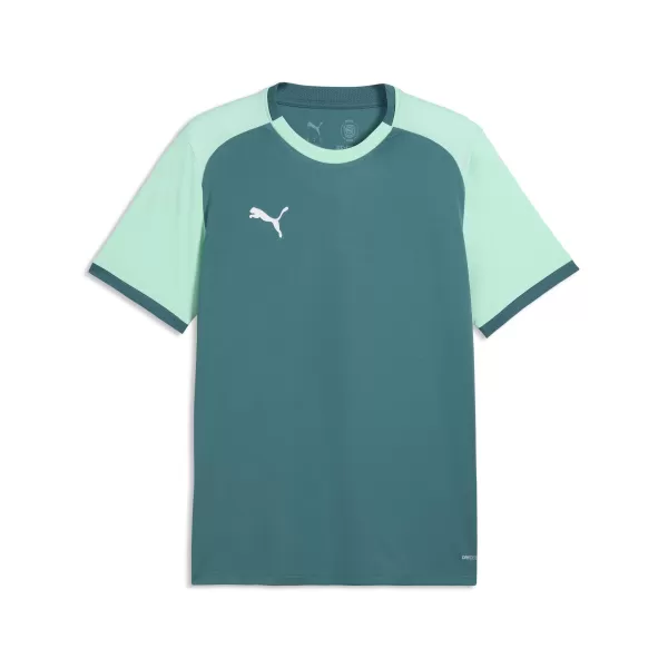  Pánske funkčné tričko PUMA TEAMLIGA26 MATCHDAY JERSEY 706544_43 EMERALD ICE/ EMERALD ICE/PUMA WHITE 