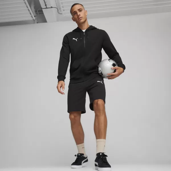  Pánska mikina PUMA TEAMGOAL CASUALS HOODED JACK 658595_03 PUMA BLACK/PUMA WHITE 