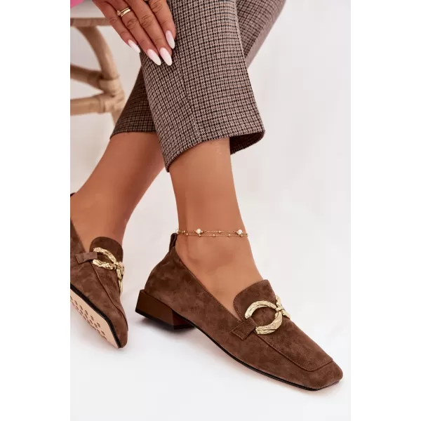  Dámske mokasíny D&A CR61-3115 BROWN 