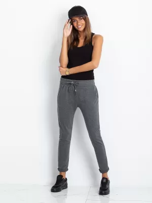 Dámske tepláky BASIC FEEL GOOD RV-DR-3698.09X DARK GREY