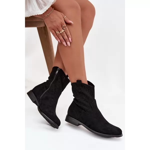  Dámske topánky S.BARSKI HY52-530 BLACK 
