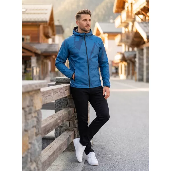  Pánska softshellová bunda premium ALTISPORT VOJ/ALM079JACK01 MODRÁ 