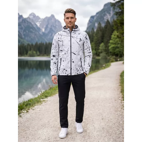  Pánska softshellová bunda premium ALTISPORT VOJ/ALM034JACK01 BIELA 