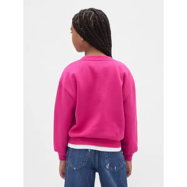  Detská mikina GAP LOGO SWEATSHIRT 813106-02 BRIGHT FUCHSIA 