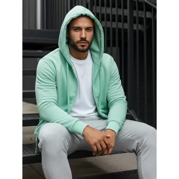  Pánska mikina DSTREET BX5231 SVETLO ZELENÁ 