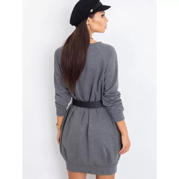  Dámske šaty BASIC FEEL GOOD RV-TU-5184.93P DARK GREY 
