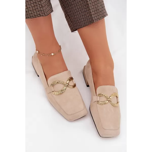  Dámske mokasíny D&A CR61-3115 BEIGE 