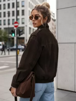 Dámska bunda DSTREET TY5577 HNEDÁ