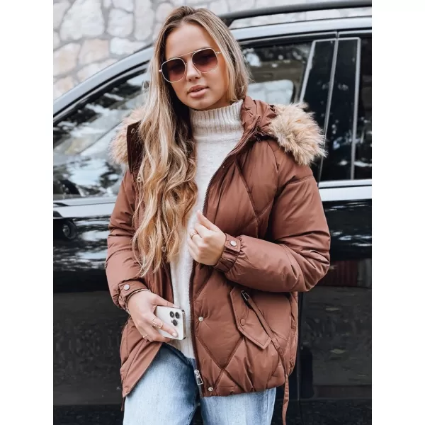  Dámska bunda DSTREET TY5231 HNEDÁ 