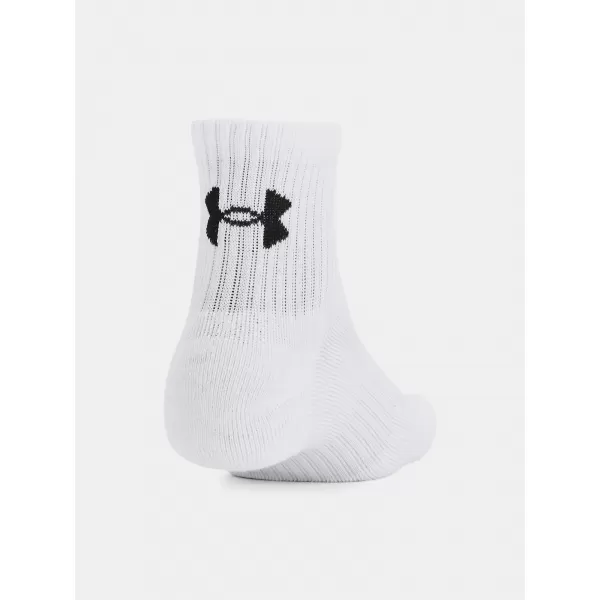  Ponožky UNDER ARMOUR UNISEX UA TC QTR (3 PÁRY) 1386372-100 BIELA 