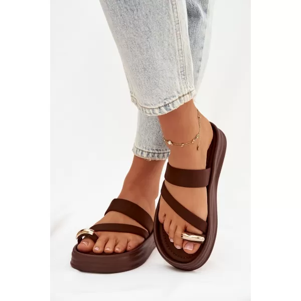  Dámske šľapky BOTO FARIELLE 41284 BROWN 