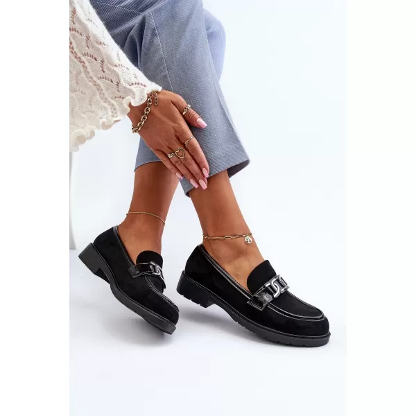  Dámske mokasíny S.BARSKI HY350A BLACK 