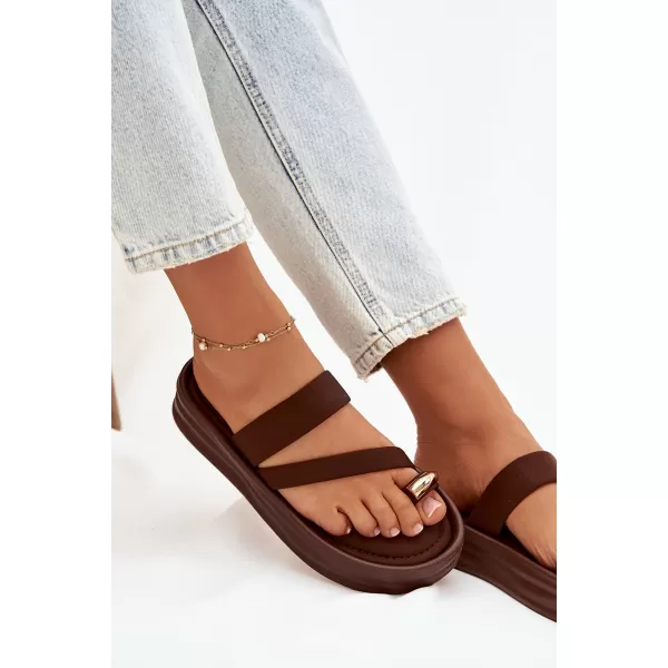  Dámske šľapky BOTO FARIELLE 41284 BROWN 