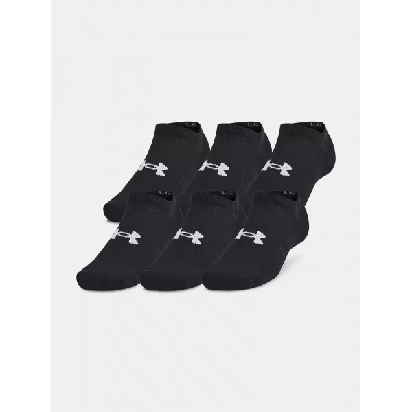  Ponožky UNDER ARMOUR UNISEX UA TC NO SHOW (3 PÁRY) 1386313-001 ČIERNA 