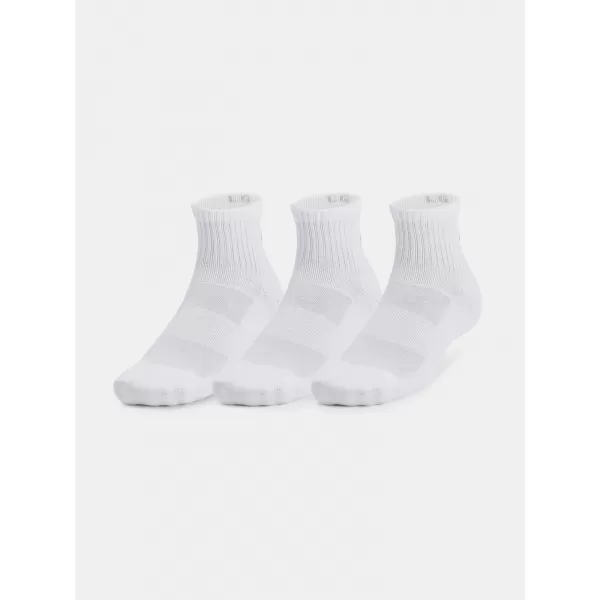  Ponožky UNDER ARMOUR UNISEX UA TC QTR (3 PÁRY) 1386372-100 BIELA 