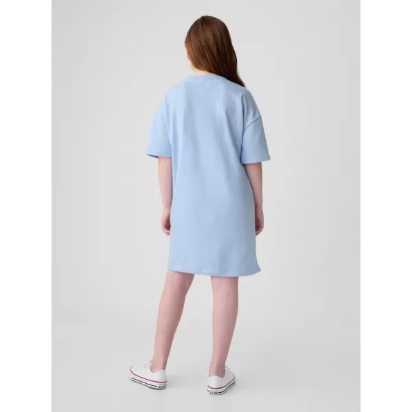  Detské šaty GAP LOGO DRESS 410062-00 BICOASTAL BLUE 