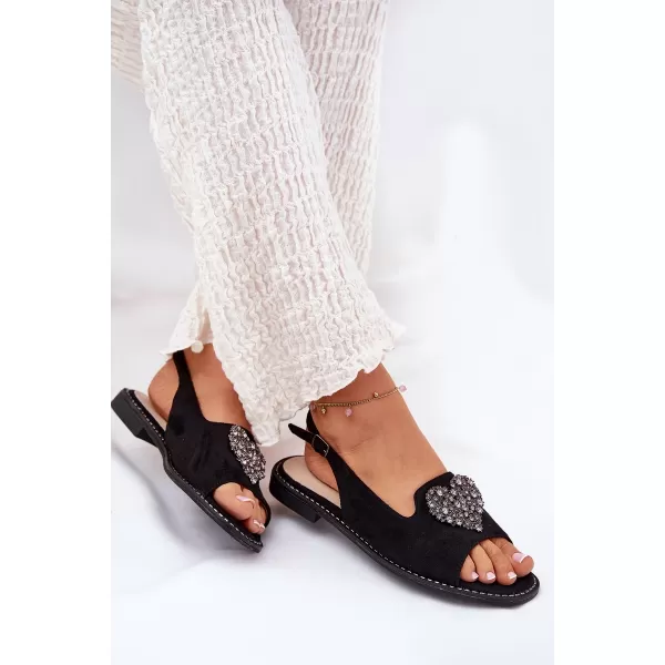  Dámske sandále S.BARSKI KV27-018 BLACK 