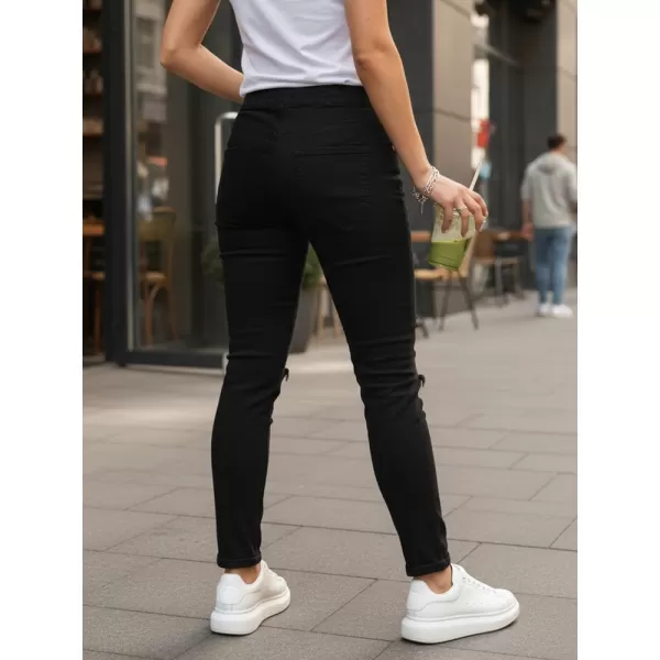  Dámske nohavice DSTREET UY2857 ČIERNA 