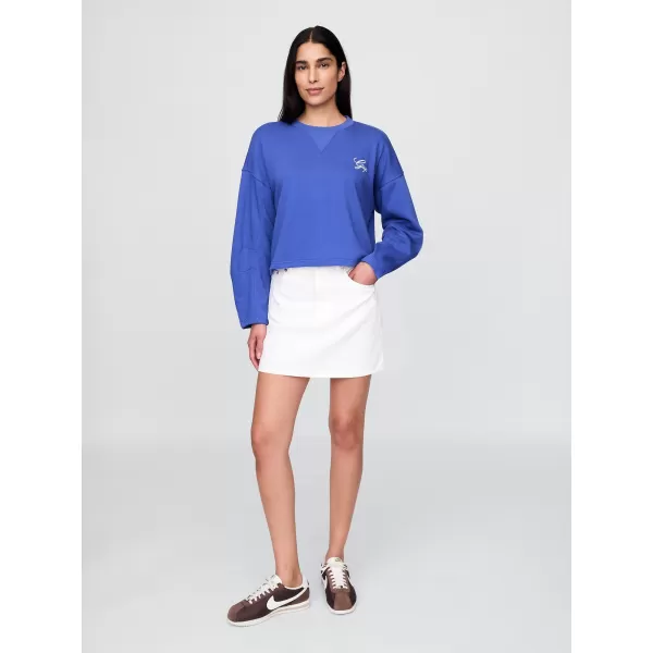  Dámska mikina GAP LOGO HORSESHOE SWEATSHIRT 767368-02 DAZZLING BLUE 
