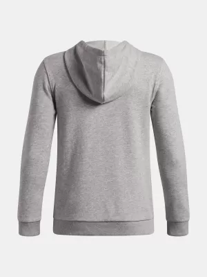 Chlapčenská mikina UNDER ARMOUR UA RIVAL LW 1/4 ZIP HOODIE 6009316-011 ŠEDÁ