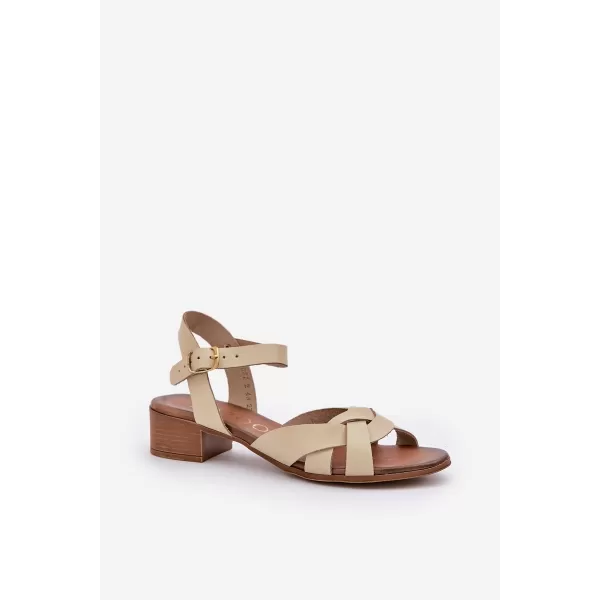  Dámske sandále ZAZOO 40372 BEIGE 