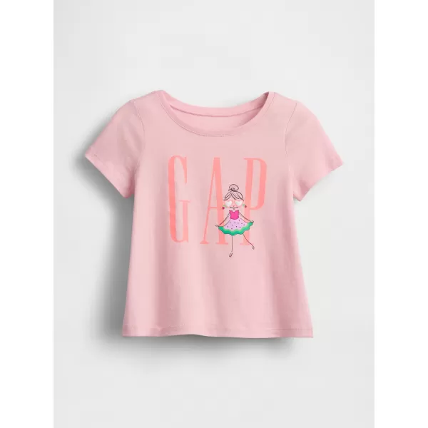  Detské tričko GAP LOGO TEE 770013-02 ROSE MIST 