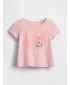 Detské tričko GAP LOGO TEE 770013-02 ROSE MIST