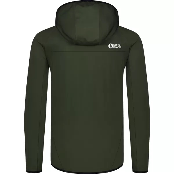  Pánska mikina powerfleece NORDBLANC CREEK NBWFM8280 ZELENÁ 