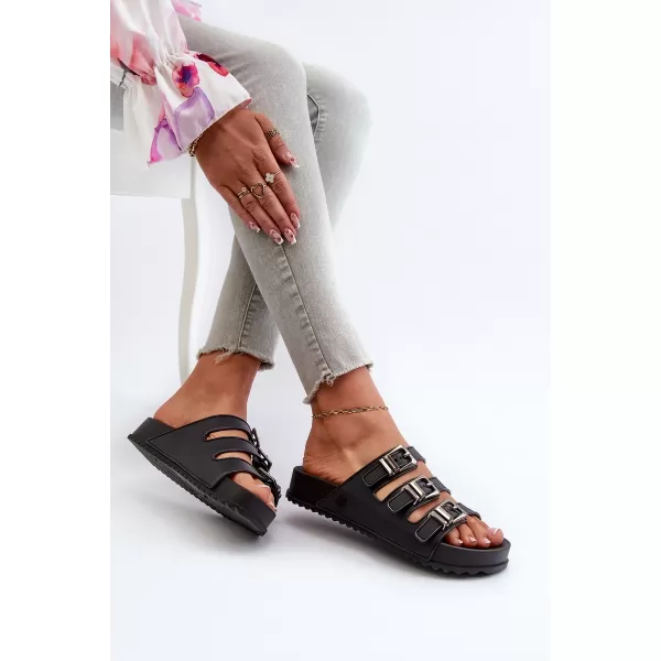  Dámske šľapky ZAXY JJ285058 BLACK 