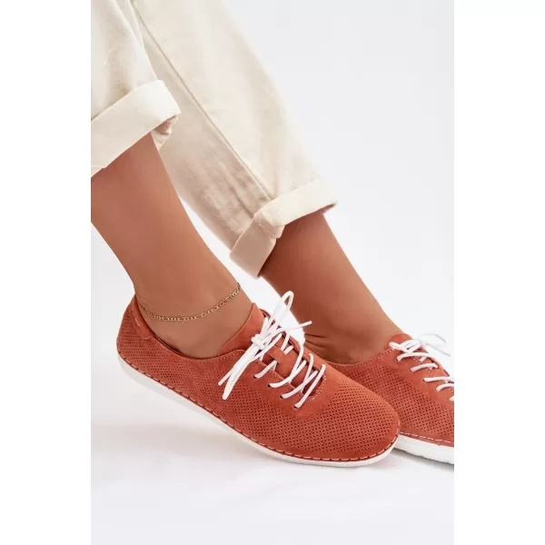  Dámske topánky S.BARSKI LR61-7080 ORANGE 