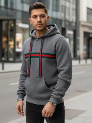 Pánska mikina DSTREET BX5937 SIVÁ