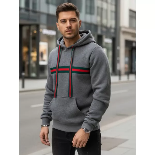  Pánska mikina DSTREET BX5937 SIVÁ 