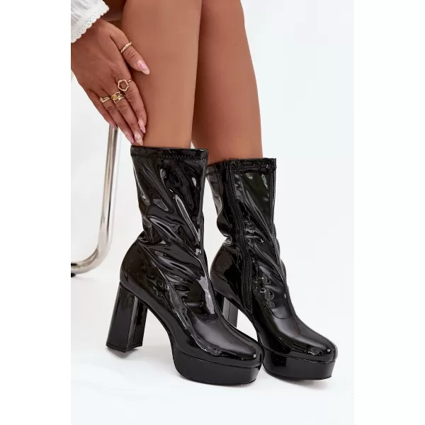  Dámske topánky na podpätku BOTO CALVESSA 39545 BLACK 