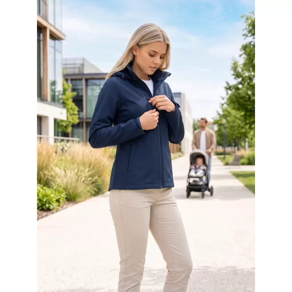  Dámska softshellová bunda ALTISPORT NoPrint NP/ALW945 NÁMORNÁ MODRÁ 