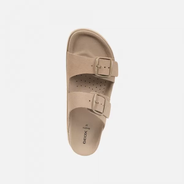  Dámske šľapky GEOX SANDYBETT G011576 BÉŽOVÁ 