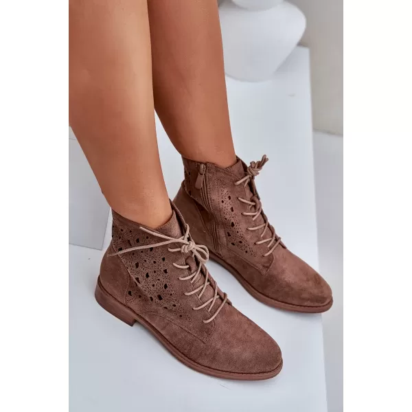  Dámske topánky S.BARSKI HY51-136 COFFEE 