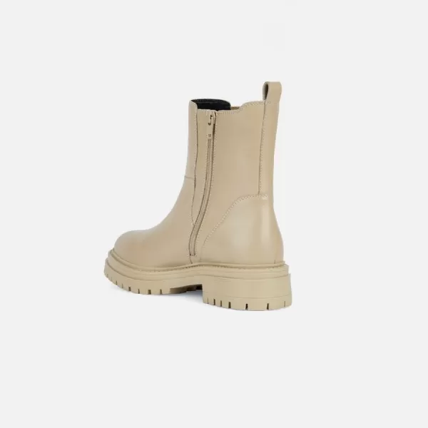  Dámske členkové čižmy GEOX IRIDEA G008034 BÉŽOVÁ 
