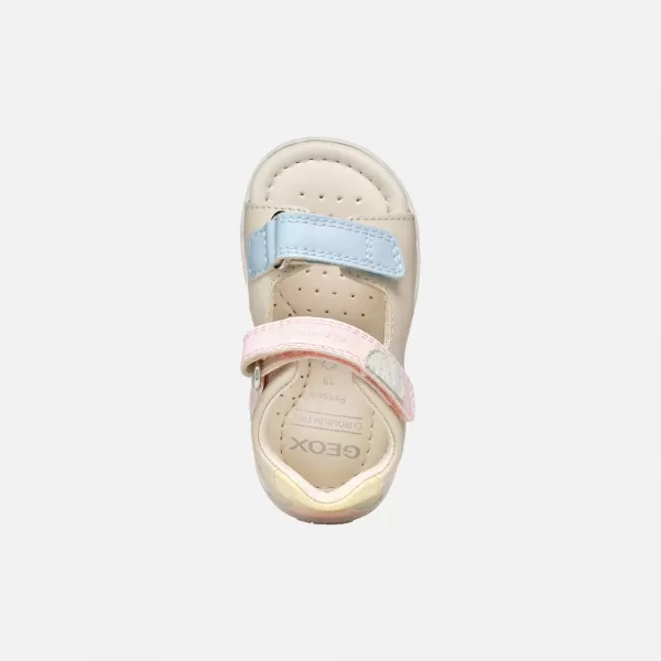  Dievčenské sandále GEOX SANDAL MACCHIA B254WA08502C1M2M BÉŽOVÁ 