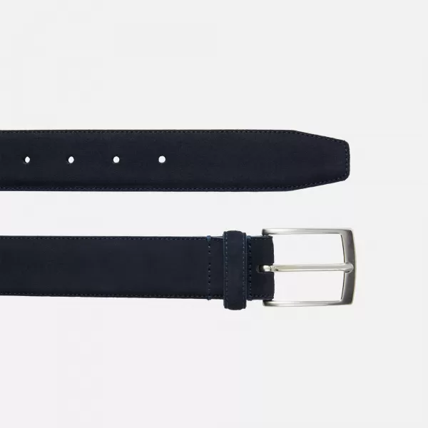  Pánsky opasok GEOX G011352 TMAVO MODRÁ 