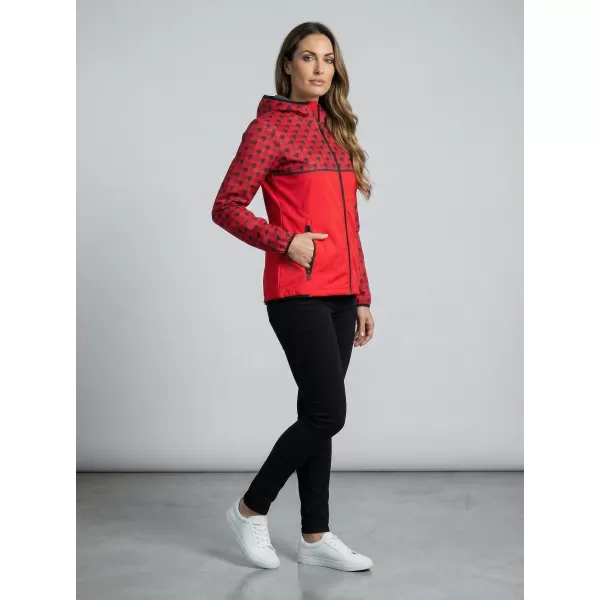  Dámska softshellová bunda premium ALTISPORT VOJ/ALW048JACK01 ČERVENÁ 