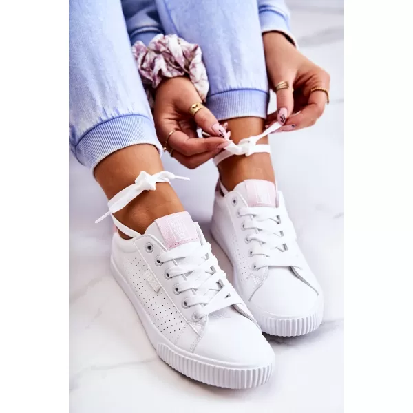 Dámske tenisky BIG STAR HH274073 WHITE/PINK Big Star Shoes 