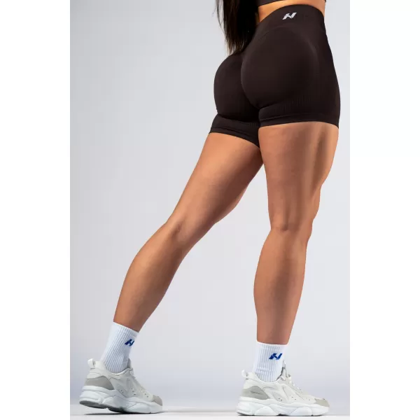  Push-up šortky s vysokým pásom POWER 893 DARK BROWN Nebbia 