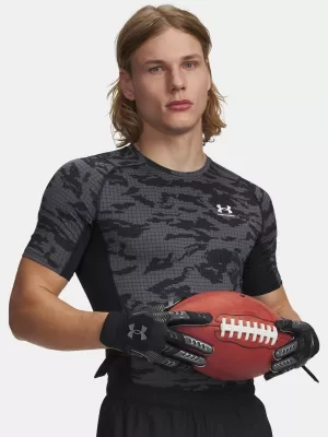 Pánske tričko UNDER ARMOUR HG PRINTED SS 6009657-001 ČIERNA