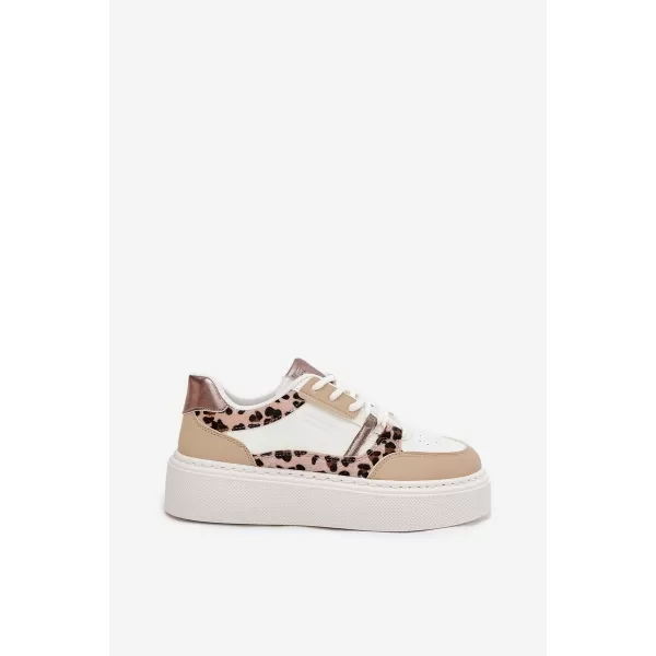  Dámske tenisky BIG STAR SS274357 WHITE/BEIGE Big Star Shoes 