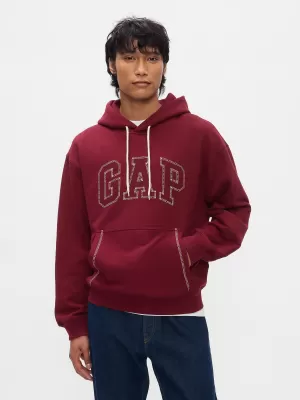 Pánska mikina GAP LOGO HOODIE PULLOVER 646031-01 OXBLOOD