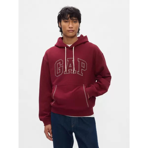  Pánska mikina GAP LOGO HOODIE PULLOVER 646031-01 OXBLOOD 