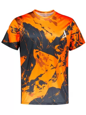 Pánske tričko premium ALTISPORT VOJ/ALM131TR01 ORANŽOVÁ/ČIERNA
