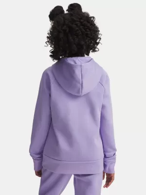 Dievčenská mikina UNDER ARMOUR UA RIVAL FLC SHIMMER HDY 6004118-538 FIALOVÁ