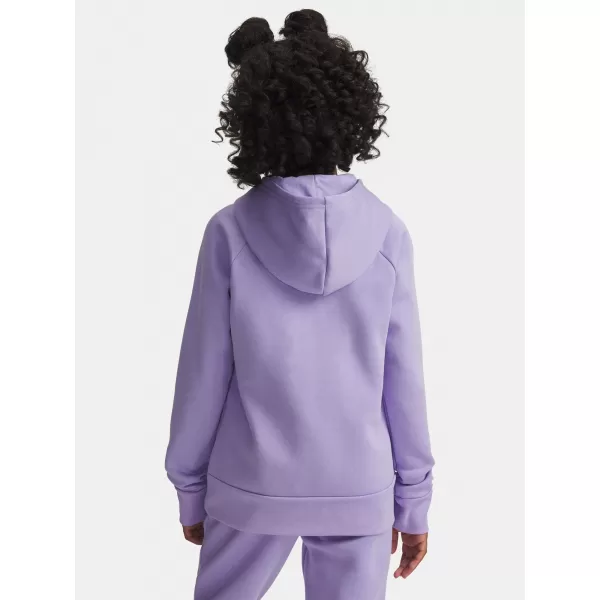  Dievčenská mikina UNDER ARMOUR UA RIVAL FLC SHIMMER HDY 6004118-538 FIALOVÁ 